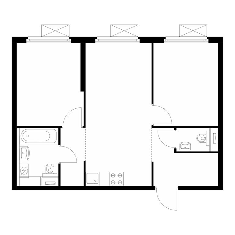 2-BD Apartment Sale, 50.8 sq. m. at Mitinskiy Les, Muravskaya Street, 44А, Moscow, Russia #1 2-BD Apartment Sale, 50.8 sq. m. at Mitinskiy Les, Muravskaya Street, 44А, Moscow, Russia #1