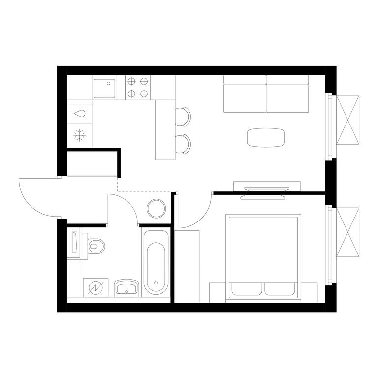1-BD Apartment Sale, 32.5 sq. m. at Yaroslavskiy, 16th Microdistrict, Mytischi, Moscow Region, Russia #1 1-BD Apartment Sale, 32.5 sq. m. at Yaroslavskiy, 16th Microdistrict, Mytischi, Moscow Region, Russia #1