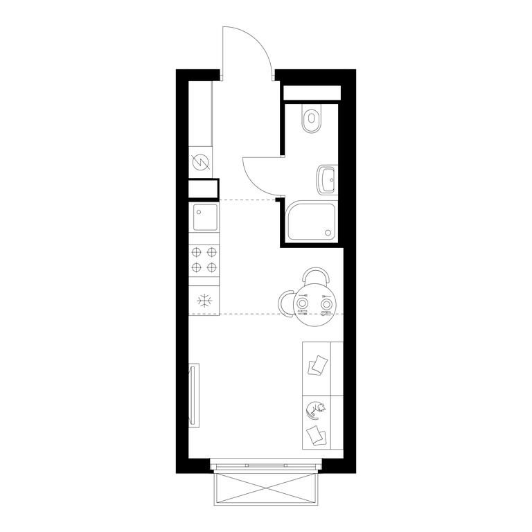 Продажа квартиры, 19,2 м² в ЖК «Иртышский Квартал», 2-й Иртышский проезд, Москва, Россия #1 Продажа квартиры, 19,2 м² в ЖК «Иртышский Квартал», 2-й Иртышский проезд, Москва, Россия #1