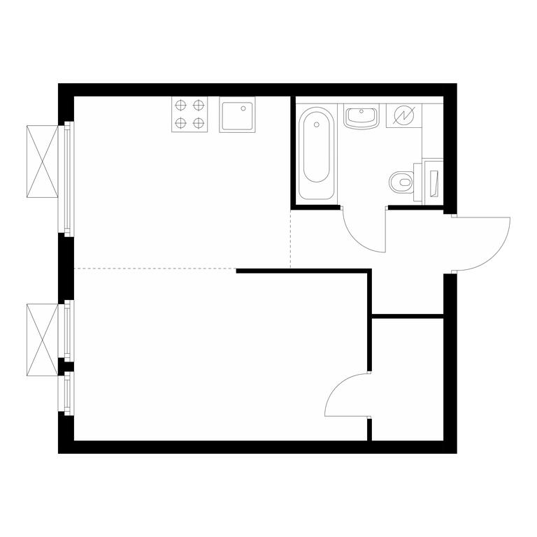 1-BD Apartment Sale, 34 sq. m. at Mitinskiy Les, Muravskaya Street, 44А, Moscow, Russia #1 1-BD Apartment Sale, 34 sq. m. at Mitinskiy Les, Muravskaya Street, 44А, Moscow, Russia #1