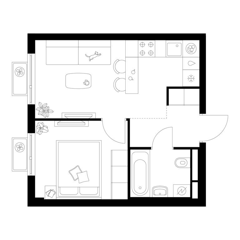 1-BD Apartment Sale, 32 sq. m. at Belaya Dacha Park, mikrorayon Parkovy, 1, Kotelniki, Moscow Region, Russia #1 1-BD Apartment Sale, 32 sq. m. at Belaya Dacha Park, mikrorayon Parkovy, 1, Kotelniki, Moscow Region, Russia #1