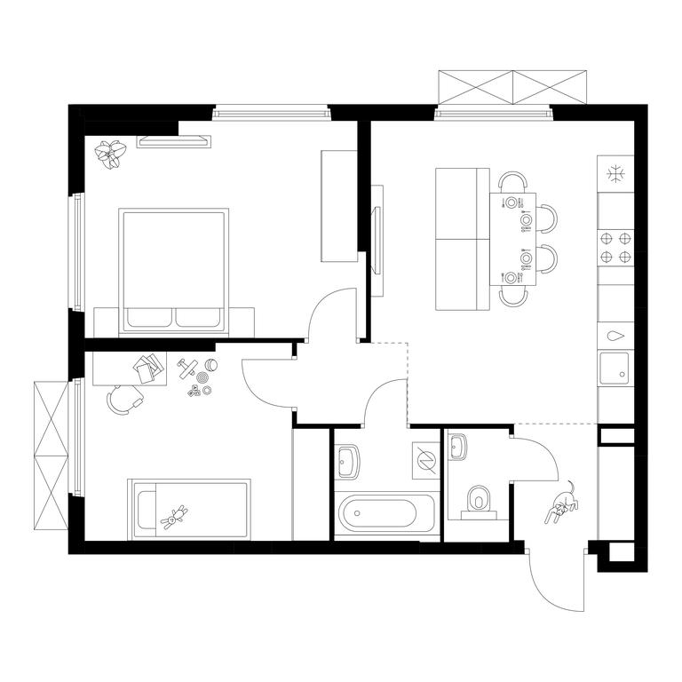 2-BD Apartment Sale, 57.5平方米 at Yaroslavskij kvartal, Yaroslavskiy Drive, 116, Korolyov, Moscow Region, Russia #1 2-BD Apartment Sale, 57.5平方米 at Yaroslavskij kvartal, Yaroslavskiy Drive, 116, Korolyov, Moscow Region, Russia #1