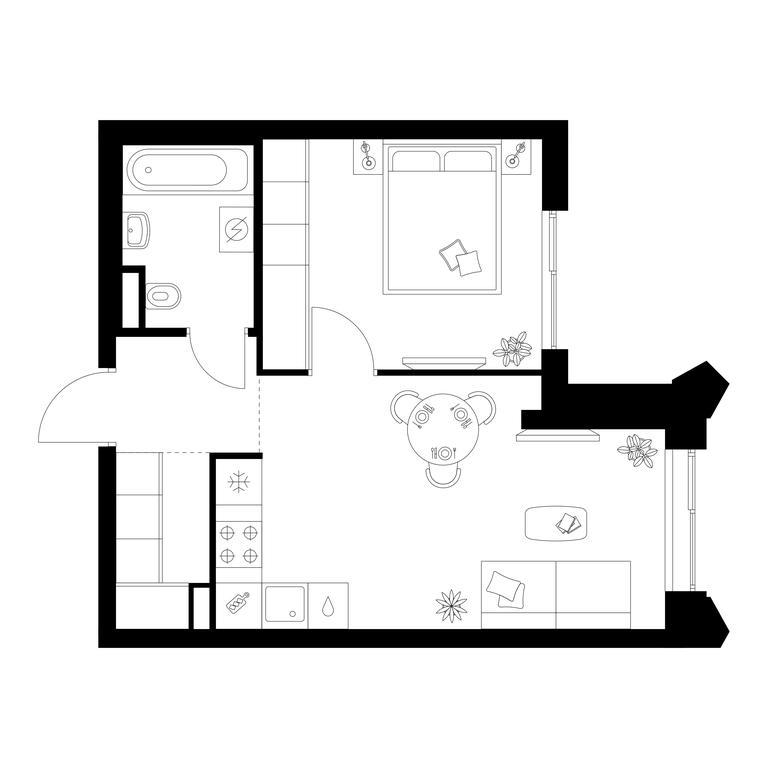 1-BD Apartment Sale, 37.6 sq. m. at Matveevskiy Park, Ochakovskoye Highway, вл3с11, Moscow, Russia #1