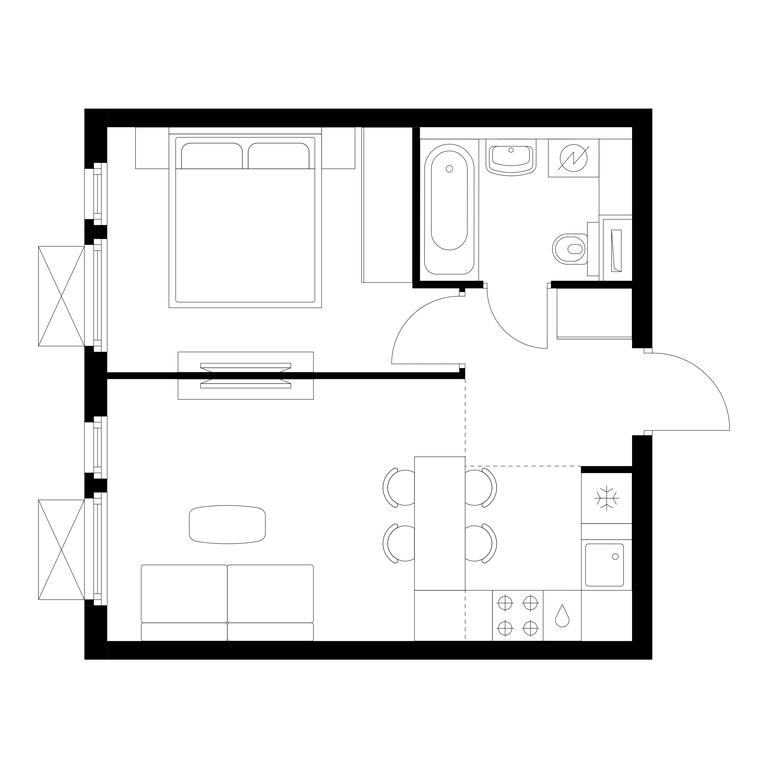 1-BD Apartment Sale, 36.2 sq. m. at Yaroslavskij kvartal, Yaroslavskiy Drive, 116, Korolyov, Moscow Region, Russia #1 1-BD Apartment Sale, 36.2 sq. m. at Yaroslavskij kvartal, Yaroslavskiy Drive, 116, Korolyov, Moscow Region, Russia #1