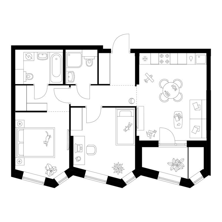Продажа 2-комн. квартиры, 56,8 м² в ЖК «Мичуринский парк», Озёрная улица, 44А, Москва, Россия #1 Продажа 2-комн. квартиры, 56,8 м² в ЖК «Мичуринский парк», Озёрная улица, 44А, Москва, Россия #1