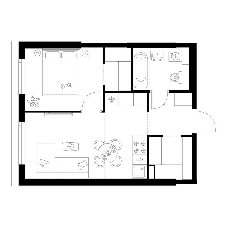 1-BD Apartment Sale, 37.4 sq. m. at Plehanova 11, Plekhanova Street, 13с6, Moscow, Russia #1 1-BD Apartment Sale, 37.4 sq. m. at Plehanova 11, Plekhanova Street, 13с6, Moscow, Russia #1