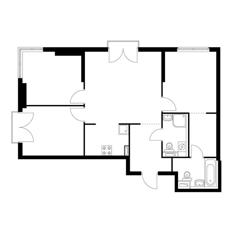 3-BD Apartment Sale, 76.1 sq. m. at Holland Park, Volokolamskoye Highway, 71/13к1, Moscow, Russia #1 3-BD Apartment Sale, 76.1 sq. m. at Holland Park, Volokolamskoye Highway, 71/13к1, Moscow, Russia #1
