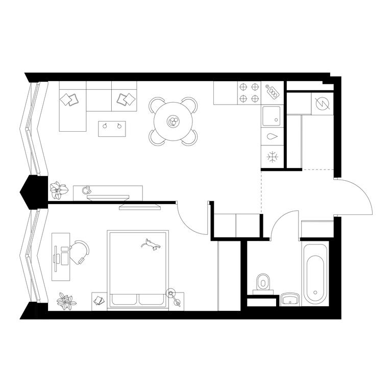 1-BD Apartment Sale, 42.6 sq. m. at Matveevskiy Park, Ochakovskoye Highway, вл3с11, Moscow, Russia #1 1-BD Apartment Sale, 42.6 sq. m. at Matveevskiy Park, Ochakovskoye Highway, вл3с11, Moscow, Russia #1
