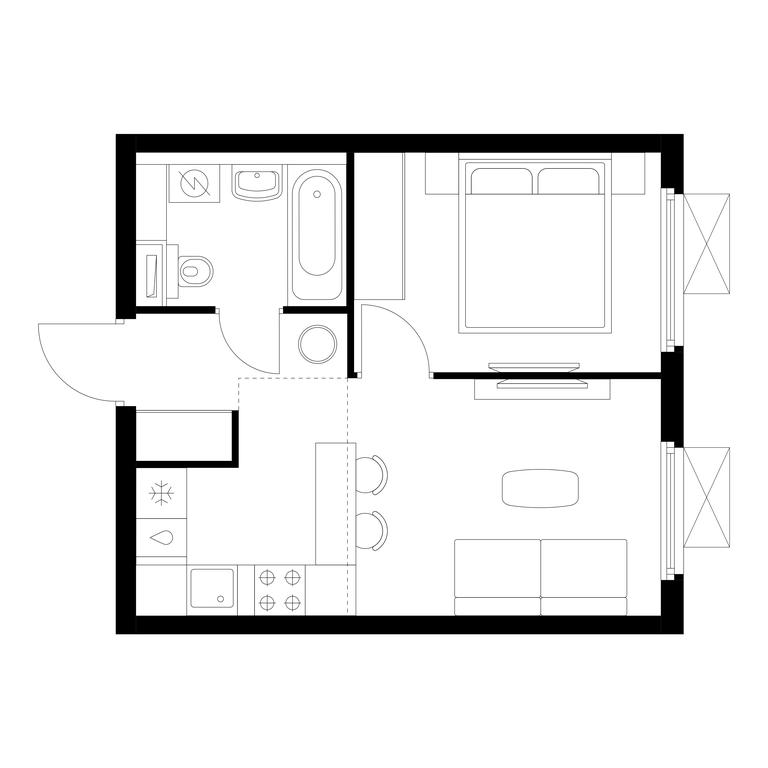 1-BD Apartment Sale, 32.5 sq. m. at Yaroslavskiy, 16th Microdistrict, Mytischi, Moscow Region, Russia #1 1-BD Apartment Sale, 32.5 sq. m. at Yaroslavskiy, 16th Microdistrict, Mytischi, Moscow Region, Russia #1
