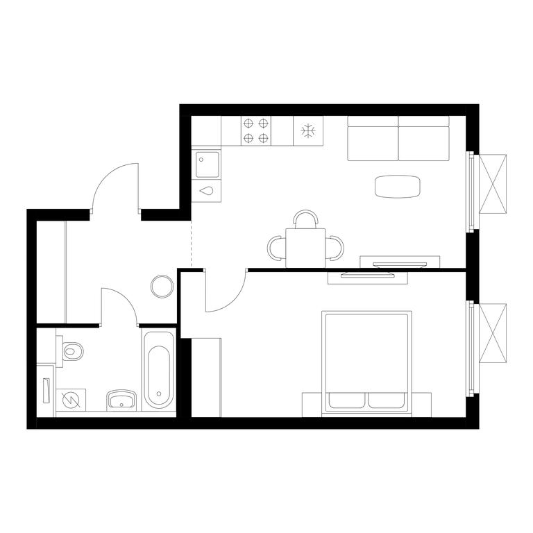 1-BD Apartment Sale, 44.1 sq. m. at Yaroslavskiy, 16th Microdistrict, Mytischi, Moscow Region, Russia #1 1-BD Apartment Sale, 44.1 sq. m. at Yaroslavskiy, 16th Microdistrict, Mytischi, Moscow Region, Russia #1