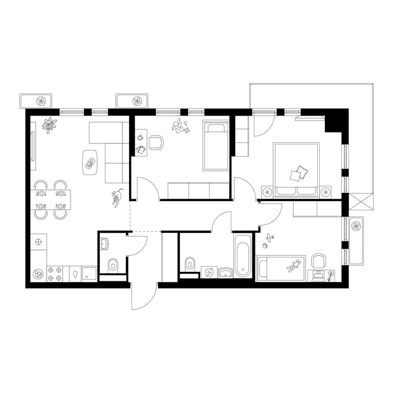 3-BD Apartment Sale, 70.2平方米 at Belaya Dacha Park, mikrorayon Parkovy, 1, Kotelniki, Moscow Region, Russia #1 3-BD Apartment Sale, 70.2平方米 at Belaya Dacha Park, mikrorayon Parkovy, 1, Kotelniki, Moscow Region, Russia #1