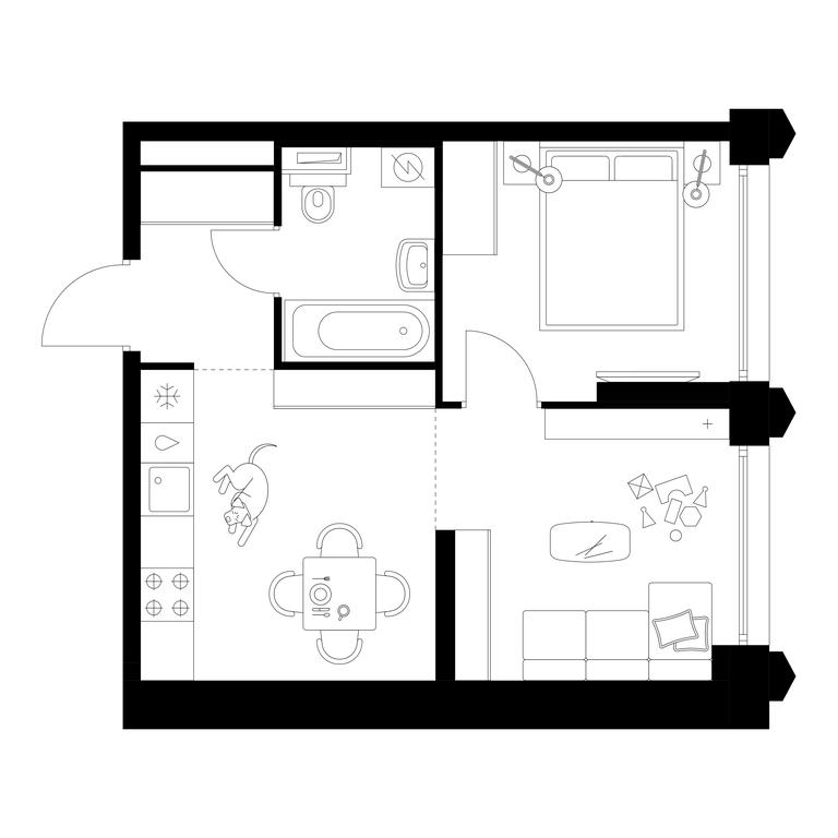 1-BD Apartment Sale, 37.8 sq. m. at Businovskiy Park, Izhorskaya Street, 6с5, Moscow, Russia #1 1-BD Apartment Sale, 37.8 sq. m. at Businovskiy Park, Izhorskaya Street, 6с5, Moscow, Russia #1