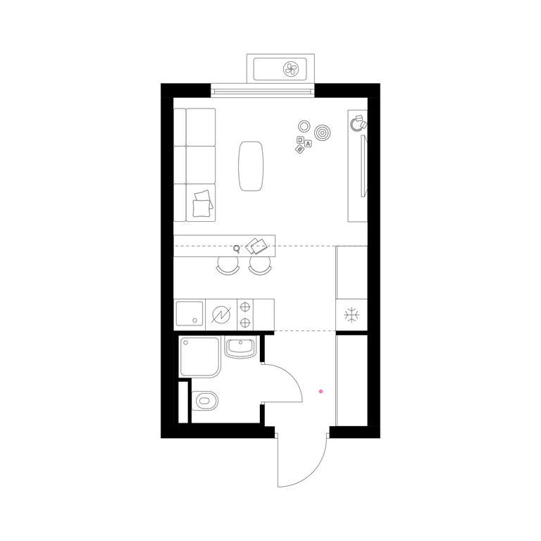 Apartment Sale, 21.9平方米 at Belaya Dacha Park, mikrorayon Parkovy, 1, Kotelniki, Moscow Region, Russia #1