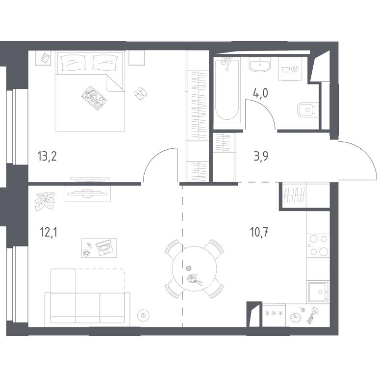 Apartment Sale, 43.87 sq. m. at Vereiskaya 41, Vereyskaya Street, 41, Moscow, Russia #1 Apartment Sale, 43.87 sq. m. at Vereiskaya 41, Vereyskaya Street, 41, Moscow, Russia #1