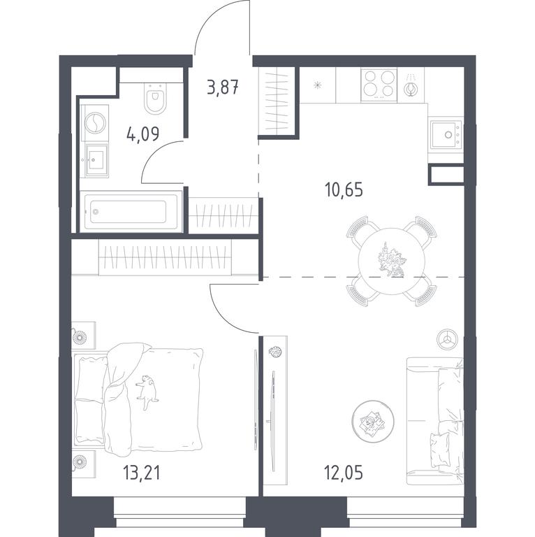 Apartment Sale, 43.87 sq. m. at Vereiskaya 41, Vereyskaya Street, 41, Moscow, Russia #2 Apartment Sale, 43.87 sq. m. at Vereiskaya 41, Vereyskaya Street, 41, Moscow, Russia #2