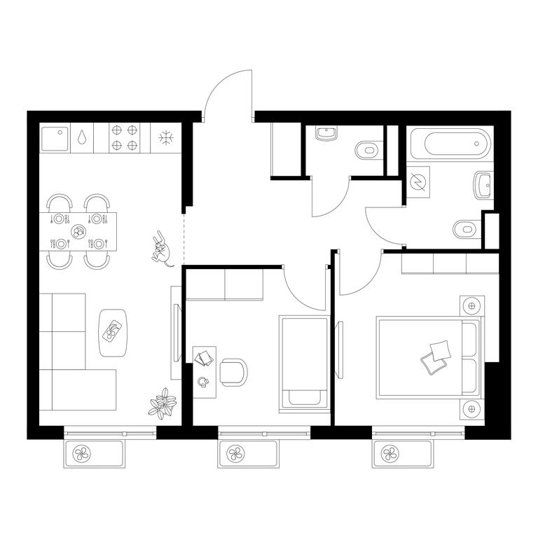Продажа 2-комн. квартиры, 49,4 м² в ЖК «Белая Дача Парк», микрорайон Парковый, 1, Котельники, Московская область, Россия #1 Продажа 2-комн. квартиры, 49,4 м² в ЖК «Белая Дача Парк», микрорайон Парковый, 1, Котельники, Московская область, Россия #1