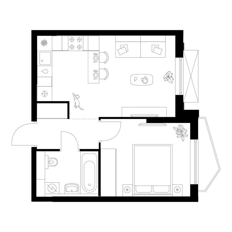 Продажа 1-комн. квартиры, 36,3 м² в ЖК «Мичуринский парк», Озёрная улица, 44А, Москва, Россия #1 Продажа 1-комн. квартиры, 36,3 м² в ЖК «Мичуринский парк», Озёрная улица, 44А, Москва, Россия #1