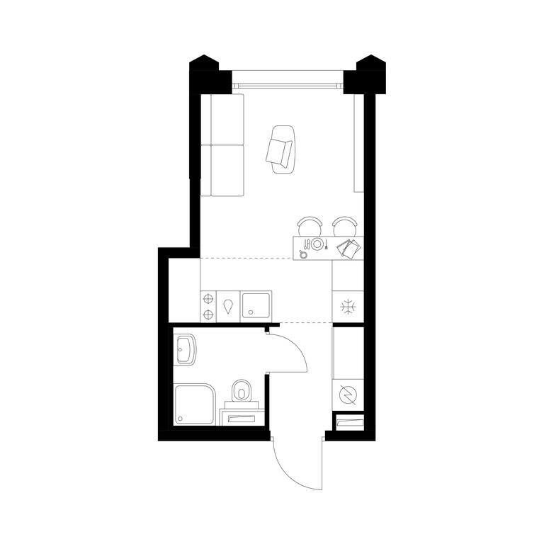Apartment Sale, 20.3 sq. m. at Businovskiy Park, Izhorskaya Street, 6с5, Moscow, Russia #1 Apartment Sale, 20.3 sq. m. at Businovskiy Park, Izhorskaya Street, 6с5, Moscow, Russia #1
