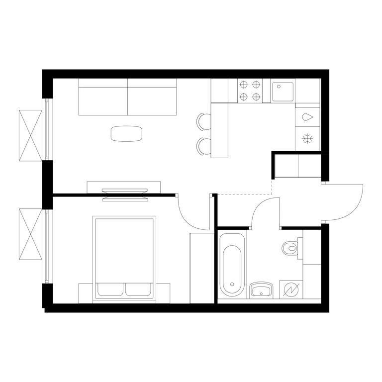 1-BD Apartment Sale, 33.8 sq. m. at Yauza Park, ulitsa Kolontsova, 4, Mytischi, Moscow Region, Russia #1 1-BD Apartment Sale, 33.8 sq. m. at Yauza Park, ulitsa Kolontsova, 4, Mytischi, Moscow Region, Russia #1