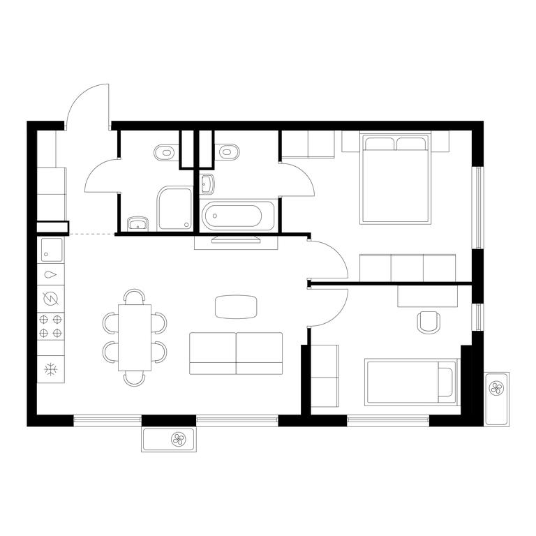 2-BD Apartment Sale, 56.3 sq. m. at Yauza Park, ulitsa Kolontsova, 4, Mytischi, Moscow Region, Russia #1 2-BD Apartment Sale, 56.3 sq. m. at Yauza Park, ulitsa Kolontsova, 4, Mytischi, Moscow Region, Russia #1