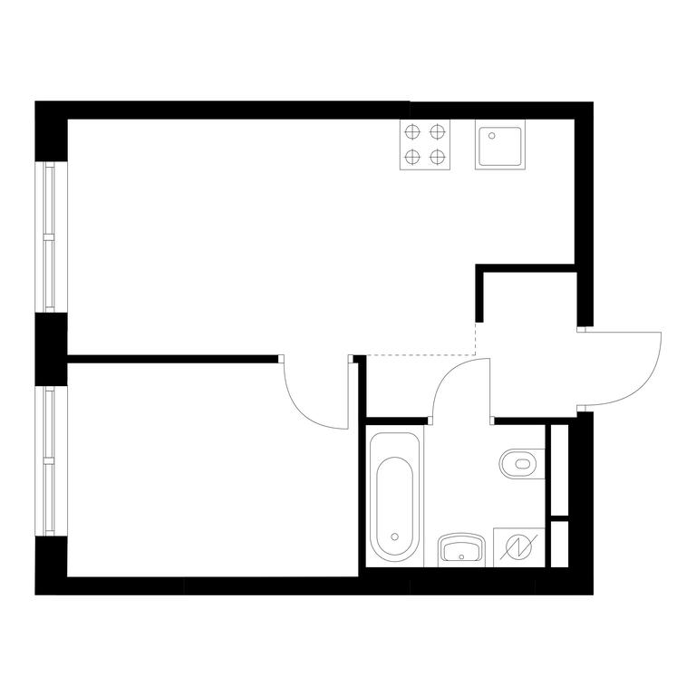 1-BD Apartment Sale, 32.38 sq. m. at Ilinskie Luga, Zapovednaya Street, 1, posyolok Ilyinskoye-Usovo, Krasnogorsk City District, Moscow Region, Russia #1 1-BD Apartment Sale, 32.38 sq. m. at Ilinskie Luga, Zapovednaya Street, 1, posyolok Ilyinskoye-Usovo, Krasnogorsk City District, Moscow Region, Russia #1