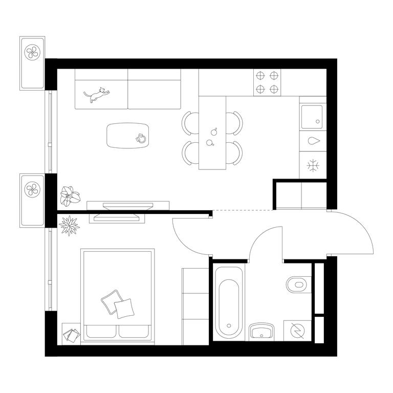 1-BD Apartment Sale, 34 sq. m. at Belaya Dacha Park, mikrorayon Parkovy, 1, Kotelniki, Moscow Region, Russia #1 1-BD Apartment Sale, 34 sq. m. at Belaya Dacha Park, mikrorayon Parkovy, 1, Kotelniki, Moscow Region, Russia #1