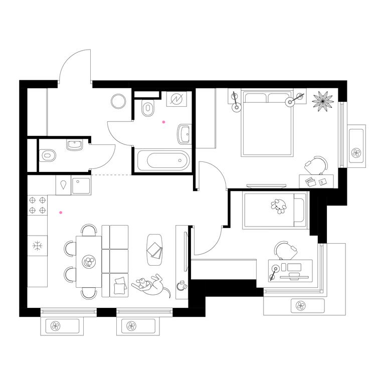 2-BD Apartment Sale, 52.4 sq. m. at Belaya Dacha Park, mikrorayon Parkovy, 1, Kotelniki, Moscow Region, Russia #1 2-BD Apartment Sale, 52.4 sq. m. at Belaya Dacha Park, mikrorayon Parkovy, 1, Kotelniki, Moscow Region, Russia #1