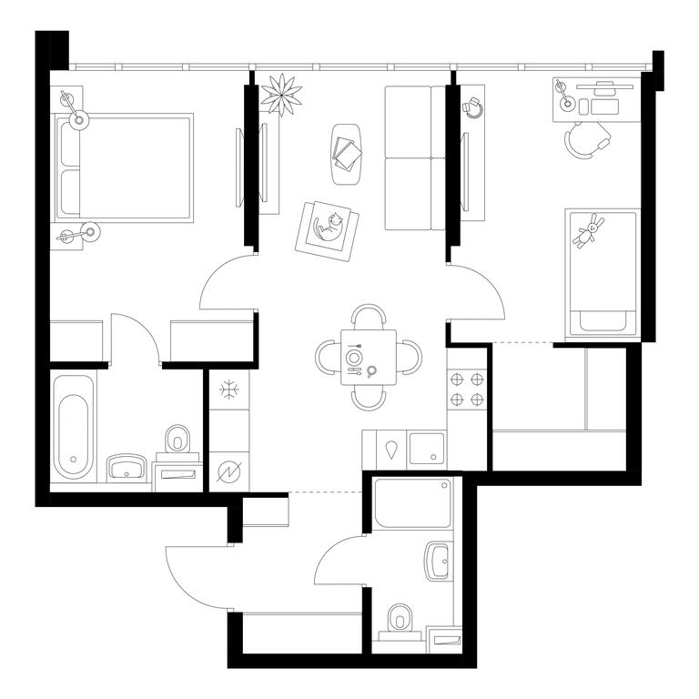 2-BD Apartment Sale, 56.74 sq. m. at Businovskiy Park, Izhorskaya Street, 6с5, Moscow, Russia #1 2-BD Apartment Sale, 56.74 sq. m. at Businovskiy Park, Izhorskaya Street, 6с5, Moscow, Russia #1