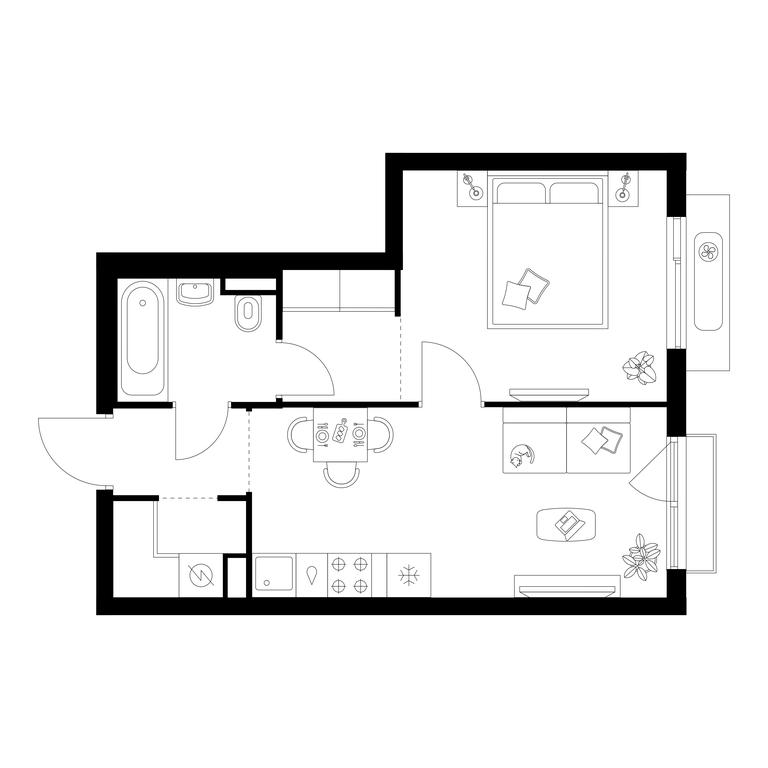 1-BD Apartment Sale, 37 sq. m. at Salarevo Park, Salaryevskaya Street, 8к1, Moskovskiy Settlement, Moscow, Russia #1 1-BD Apartment Sale, 37 sq. m. at Salarevo Park, Salaryevskaya Street, 8к1, Moskovskiy Settlement, Moscow, Russia #1