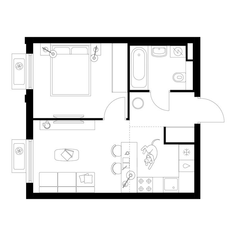 1-BD Apartment Sale, 34.5 sq. m. at Belaya Dacha Park, mikrorayon Parkovy, 1, Kotelniki, Moscow Region, Russia #1 1-BD Apartment Sale, 34.5 sq. m. at Belaya Dacha Park, mikrorayon Parkovy, 1, Kotelniki, Moscow Region, Russia #1