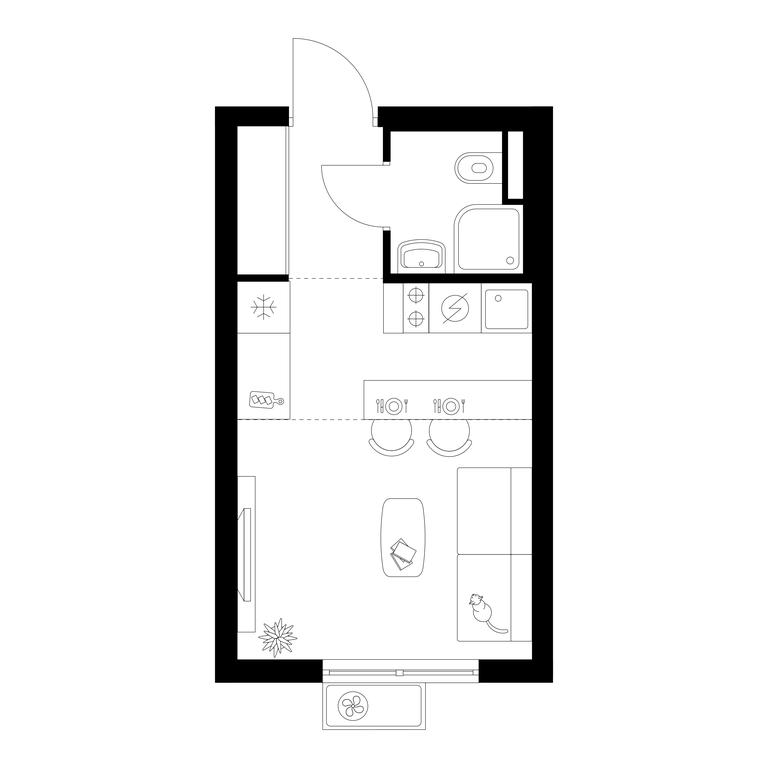 Apartment Sale, 20.2 sq. m. at Belaya Dacha Park, mikrorayon Parkovy, 1, Kotelniki, Moscow Region, Russia #1 Apartment Sale, 20.2 sq. m. at Belaya Dacha Park, mikrorayon Parkovy, 1, Kotelniki, Moscow Region, Russia #1