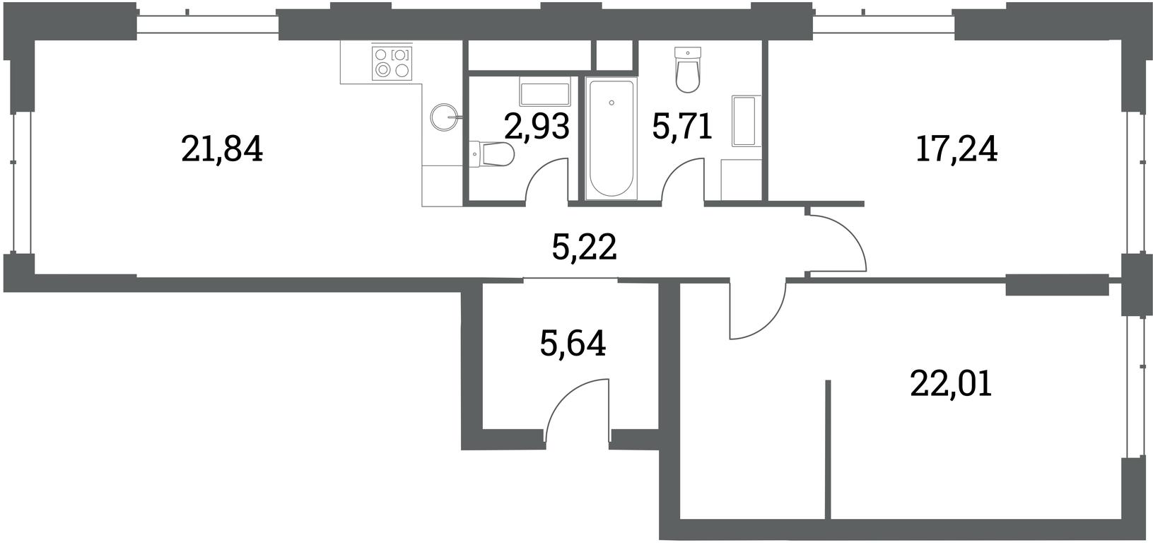 1-BD Apartment Sale, 81平方米 at Headliner, Shmitovsky Drive, 39, Moscow, Russia #1 1-BD Apartment Sale, 81平方米 at Headliner, Shmitovsky Drive, 39, Moscow, Russia #1