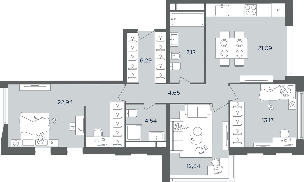 2-BD Apartment Sale, 93.2 sq. m. at Headliner, Shmitovsky Drive, 39, Moscow, Russia #2 2-BD Apartment Sale, 93.2 sq. m. at Headliner, Shmitovsky Drive, 39, Moscow, Russia #2