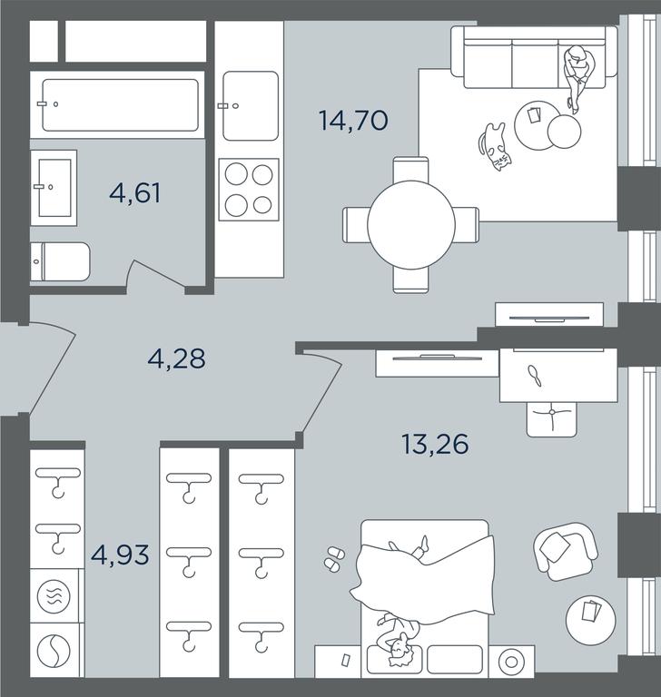 Apartment Sale, 41.78 sq. m. at Headliner, Shmitovsky Drive, 39, Moscow, Russia #2