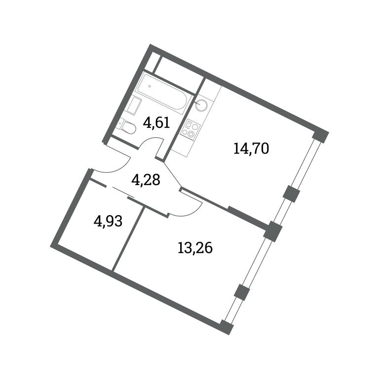 Apartment Sale, 41.78 sq. m. at Headliner, Shmitovsky Drive, 39, Moscow, Russia #1