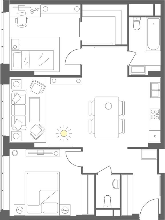 1-BD Apartment Sale, 81.5 sq. m. at Headliner, Shmitovsky Drive, 39, Moscow, Russia #1 1-BD Apartment Sale, 81.5 sq. m. at Headliner, Shmitovsky Drive, 39, Moscow, Russia #1