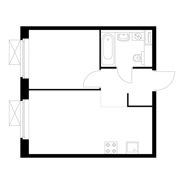 1-BD Apartment Sale, 35.4平方米 at Vostochnoe Butovo, Krymskaya Street, 13, rabochiy posyolok Bobrovo, Leninskiy City District, Moscow Region, Russia #1 1-BD Apartment Sale, 35.4平方米 at Vostochnoe Butovo, Krymskaya Street, 13, rabochiy posyolok Bobrovo, Leninskiy City District, Moscow Region, Russia #1