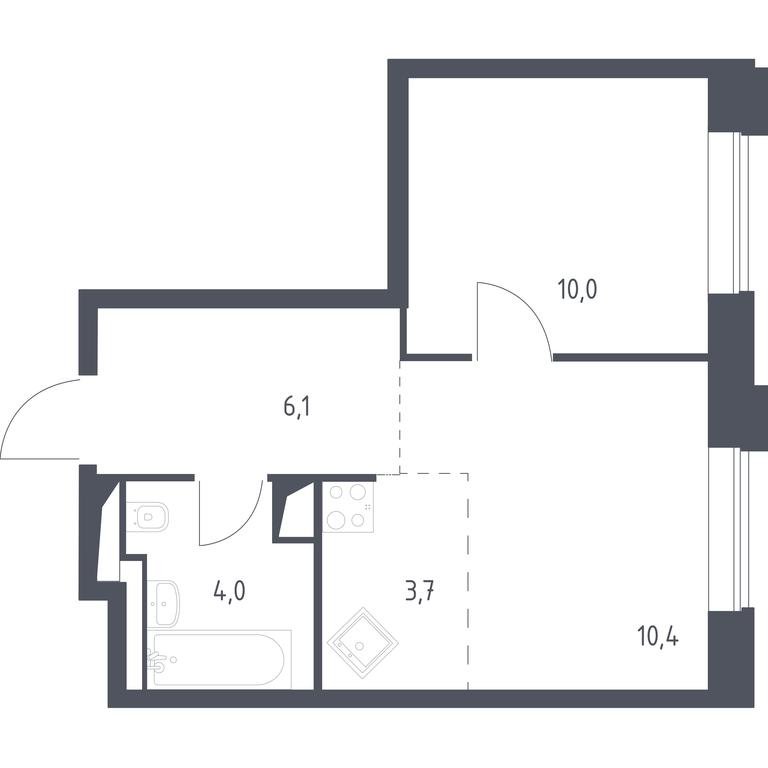 Apartment Sale, 34.31 sq. m. at Vereiskaya 41, Vereyskaya Street, 41, Moscow, Russia #1 Apartment Sale, 34.31 sq. m. at Vereiskaya 41, Vereyskaya Street, 41, Moscow, Russia #1