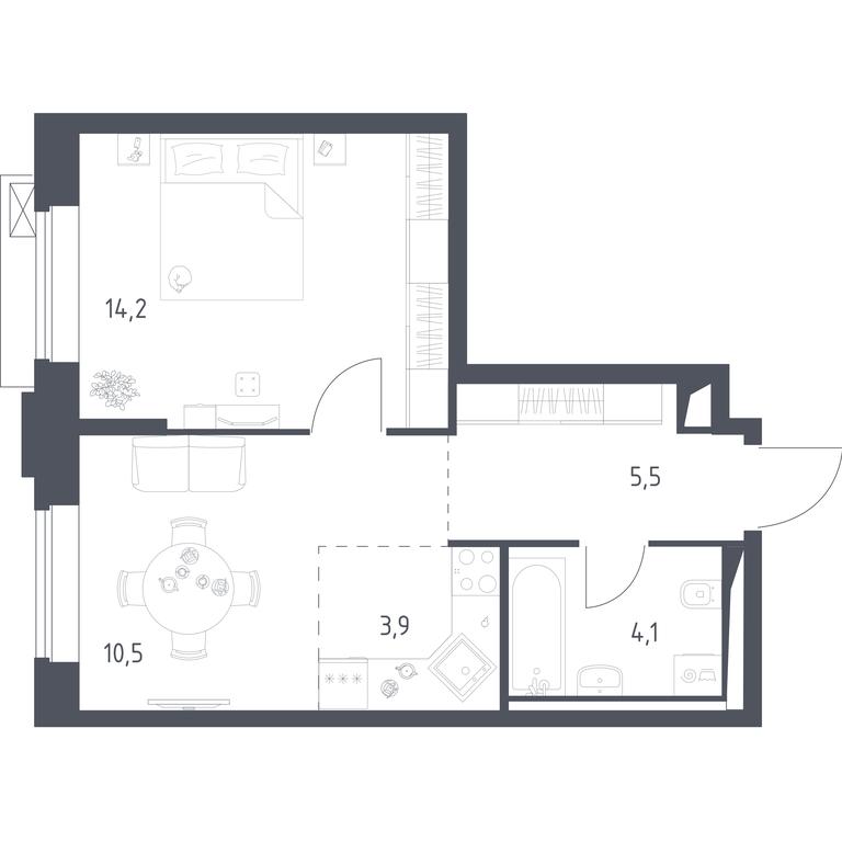 Apartment Sale, 38.11 sq. m. at Vereiskaya 41, Vereyskaya Street, 41, Moscow, Russia #2 Apartment Sale, 38.11 sq. m. at Vereiskaya 41, Vereyskaya Street, 41, Moscow, Russia #2