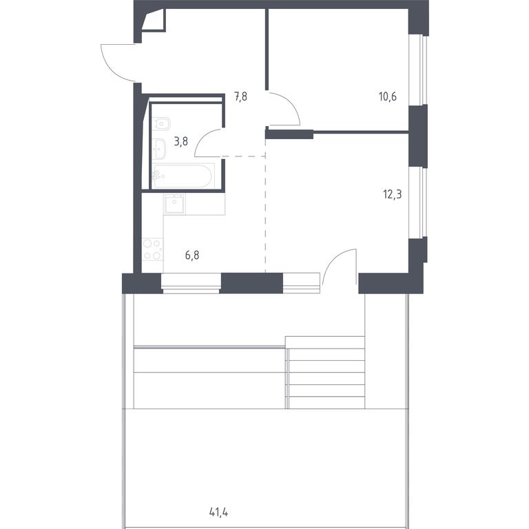 Apartment Sale, 53.6 sq. m. at Vereiskaya 41, Vereyskaya Street, 41, Moscow, Russia #1