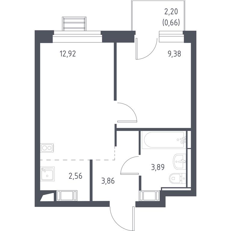 Apartment Sale, 32.8 sq. m. at Pribrezhnyi Park, Pribrezhniy Park Residential Complex, Village of Yam, Domodedovo City District, Moscow Region, Russia #1 Apartment Sale, 32.8 sq. m. at Pribrezhnyi Park, Pribrezhniy Park Residential Complex, Village of Yam, Domodedovo City District, Moscow Region, Russia #1