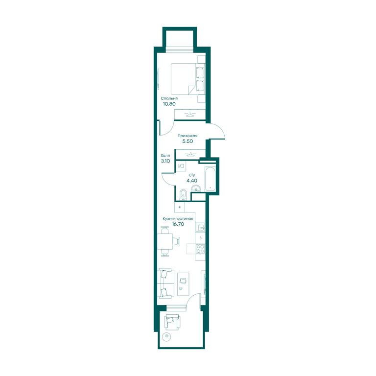 1-BD Apartment Sale, 40.6平方米 at Ravnovesie, zhiloy kompleks Ravnovesiye, selo Perkhushkovo, Odintsovskiy City District, Moscow Region, Russia #1 1-BD Apartment Sale, 40.6平方米 at Ravnovesie, zhiloy kompleks Ravnovesiye, selo Perkhushkovo, Odintsovskiy City District, Moscow Region, Russia #1