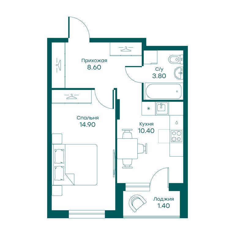 Apartment Sale, 37 sq. m. at Ravnovesie, zhiloy kompleks Ravnovesiye, selo Perkhushkovo, Odintsovskiy City District, Moscow Region, Russia #1 Apartment Sale, 37 sq. m. at Ravnovesie, zhiloy kompleks Ravnovesiye, selo Perkhushkovo, Odintsovskiy City District, Moscow Region, Russia #1