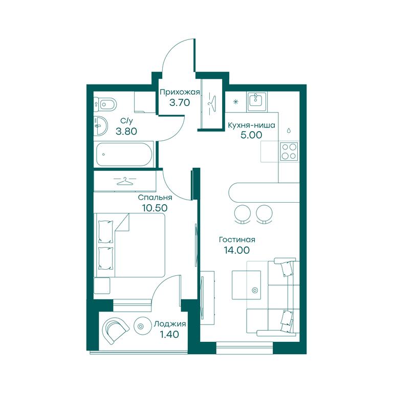 1-BD Apartment Sale, 36.2 sq. m. at Ravnovesie, zhiloy kompleks Ravnovesiye, selo Perkhushkovo, Odintsovskiy City District, Moscow Region, Russia #1 1-BD Apartment Sale, 36.2 sq. m. at Ravnovesie, zhiloy kompleks Ravnovesiye, selo Perkhushkovo, Odintsovskiy City District, Moscow Region, Russia #1