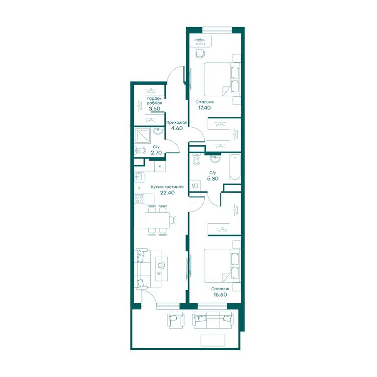 2-BD Apartment Sale, 72.5平方米 at Ravnovesie, zhiloy kompleks Ravnovesiye, selo Perkhushkovo, Odintsovskiy City District, Moscow Region, Russia #1 2-BD Apartment Sale, 72.5平方米 at Ravnovesie, zhiloy kompleks Ravnovesiye, selo Perkhushkovo, Odintsovskiy City District, Moscow Region, Russia #1