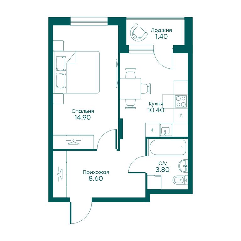 Apartment Sale, 37.5 sq. m. at Ravnovesie, zhiloy kompleks Ravnovesiye, selo Perkhushkovo, Odintsovskiy City District, Moscow Region, Russia #1 Apartment Sale, 37.5 sq. m. at Ravnovesie, zhiloy kompleks Ravnovesiye, selo Perkhushkovo, Odintsovskiy City District, Moscow Region, Russia #1