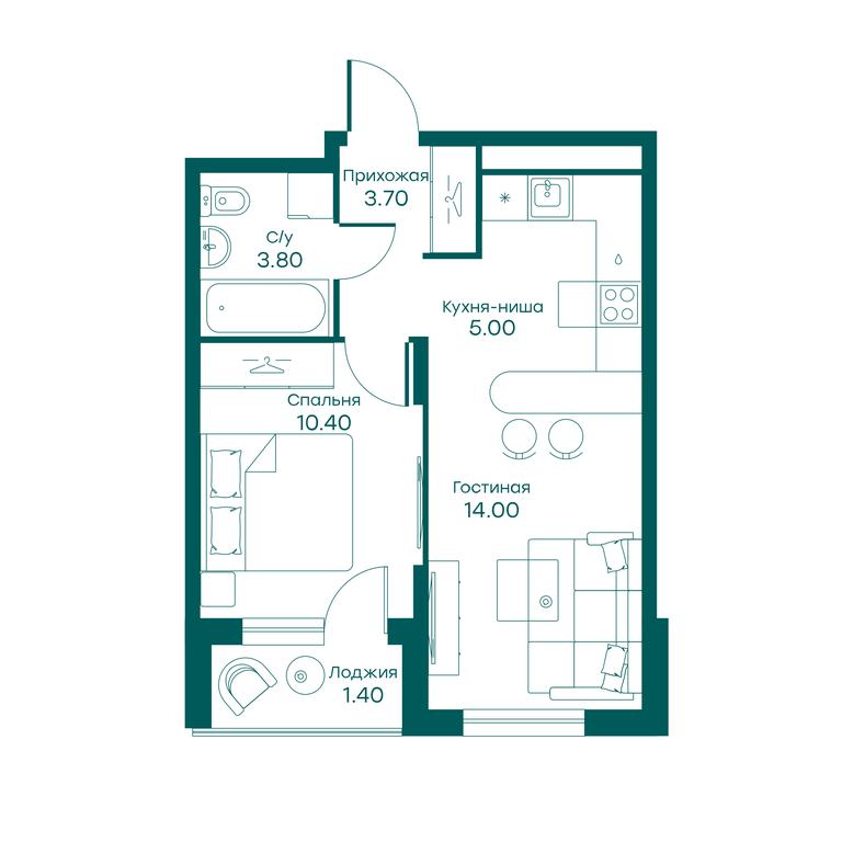 1-BD Apartment Sale, 36.6 sq. m. at Ravnovesie, zhiloy kompleks Ravnovesiye, selo Perkhushkovo, Odintsovskiy City District, Moscow Region, Russia #1 1-BD Apartment Sale, 36.6 sq. m. at Ravnovesie, zhiloy kompleks Ravnovesiye, selo Perkhushkovo, Odintsovskiy City District, Moscow Region, Russia #1