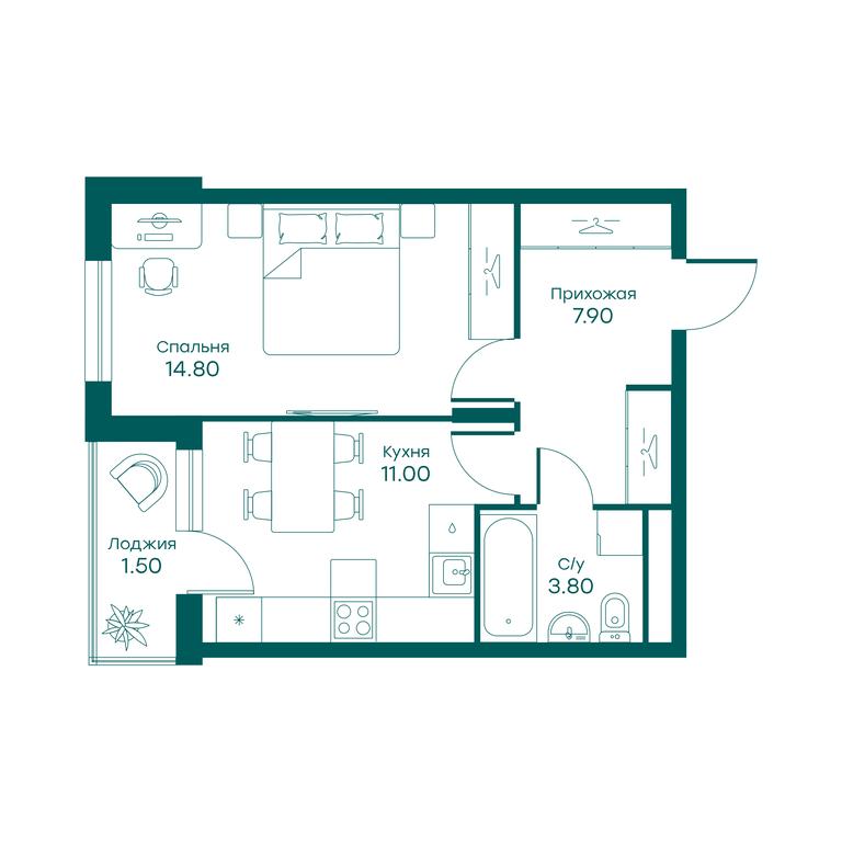 Apartment Sale, 37.4 sq. m. at Ravnovesie, zhiloy kompleks Ravnovesiye, selo Perkhushkovo, Odintsovskiy City District, Moscow Region, Russia #1 Apartment Sale, 37.4 sq. m. at Ravnovesie, zhiloy kompleks Ravnovesiye, selo Perkhushkovo, Odintsovskiy City District, Moscow Region, Russia #1