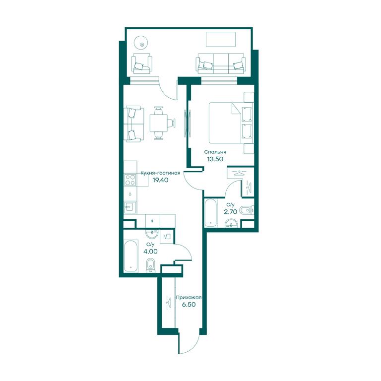 1-BD Apartment Sale, 46平方米 at Ravnovesie, zhiloy kompleks Ravnovesiye, selo Perkhushkovo, Odintsovskiy City District, Moscow Region, Russia #1 1-BD Apartment Sale, 46平方米 at Ravnovesie, zhiloy kompleks Ravnovesiye, selo Perkhushkovo, Odintsovskiy City District, Moscow Region, Russia #1