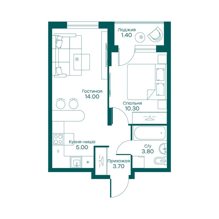 1-BD Apartment Sale, 36.8 sq. m. at Ravnovesie, zhiloy kompleks Ravnovesiye, selo Perkhushkovo, Odintsovskiy City District, Moscow Region, Russia #1 1-BD Apartment Sale, 36.8 sq. m. at Ravnovesie, zhiloy kompleks Ravnovesiye, selo Perkhushkovo, Odintsovskiy City District, Moscow Region, Russia #1